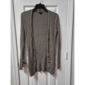 Theory Stripes Long Cardigan S